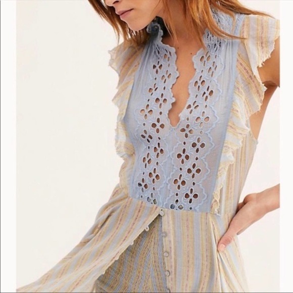 NEW Free People Caraway Stripe Short Set - Picture 3 of 8